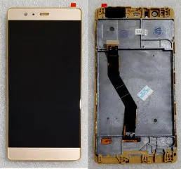 Lcd + Touchscreen Huawei P9 Plus з рамкою Gold. Фото 4