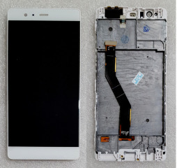 Lcd + Touchscreen Huawei P9 Plus з рамкою White