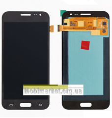 Lcd + Touchscreen Samsung J200 Black TFT Premium. Фото 3