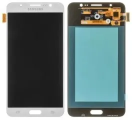 Lcd + Touchscreen Samsung J701/J700 Silver Oled. Фото 4