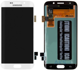 Lcd + Touchscreen Samsung S6 Edge G925 White. Фото 2