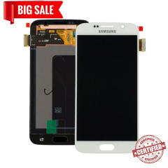 Lcd + Touchscreen Samsung S6 G920 White AAA