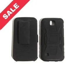 Силікон протиударний + пояс LG K3/LS450 Black. Фото 5