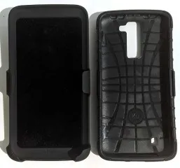 Силікон протиударний + пояс LG K8/K350 Black. Фото 6