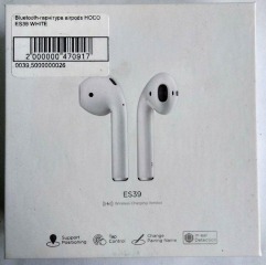 Bluetooth-гарнітура Airpods Hoco ES39 White. Фото 4