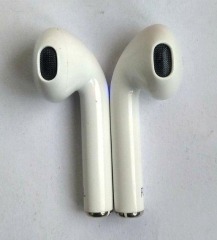 Bluetooth-гарнітура Airpods Hoco S11 White + Red силікон. Фото 2