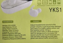 Bluetooth-гарнітура Yookie YK S1 White. Фото 4