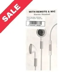 Навушники Original IPhone 3G Vacuum + регулятор White. Фото 4