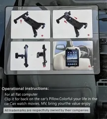 Автотримач Планшет підголовник K110. Фото 11