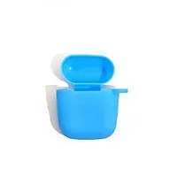 Чохол для Airpods (slim+carabine) Blue. Фото 2