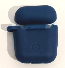 Чохол для Airpods (slim+carabine) Dark Blue. Фото 3