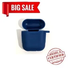 Чохол для Airpods (slim+carabine) Dark Blue. Фото 4