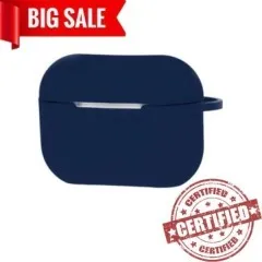 Чохол для Airpods pro (full+carabine) Dark Blue. Фото 3