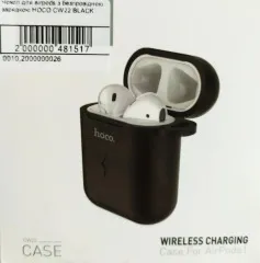 Чохол для Airpods з безпровідною зарядкою Hoco CW22 Black. Фото 10