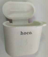 Чохол для Airpods з безпровідною зарядкою Hoco CW22 White. Фото 4