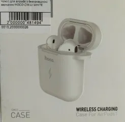 Чохол для Airpods з безпровідною зарядкою Hoco CW22 White. Фото 14