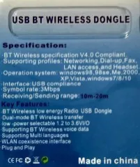 Bluetooth адаптер грибочок V4.0. Фото 6