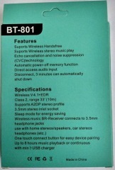 Bluetooth адаптер на 3,5 BT801. Фото 9