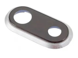 Camera glass Apple Iphone 8 з рамкою Silver. Фото 2
