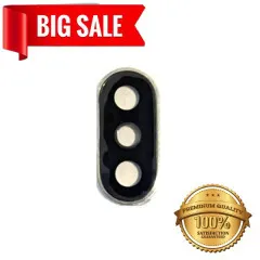 Camera glass Apple Iphone X з рамкою Silver. Фото 5