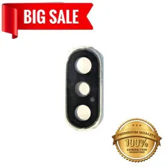 Camera glass Apple Iphone XS з рамкою Silver. Фото 5