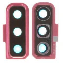 Camera glass Samsung A750 Galaxy A7 2018 з рамкою Rose. Фото 2