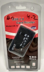 Card Reader CR-14 (microSD, MMC, miniSD, SD, M2, Pro Duo, XD-Picture)