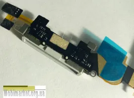 Flat Cable Iphone 4G with charge connector White. Фото 10