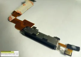 Flat Cable Iphone 4S with charge connector Black. Фото 7