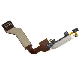 Flat Cable Iphone 4S with charge connector White. Фото 6