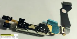 Flat Cable Iphone 4S with charge connector White. Фото 8