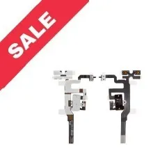 Flat Cable Iphone 4S with HF connector Black. Фото 5