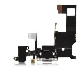 Flat Cable Iphone 5 with charge connector Black. Фото 7