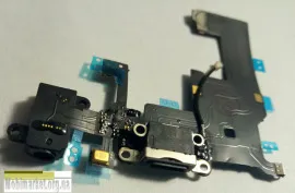Flat Cable Iphone 5 with charge connector Black. Фото 9