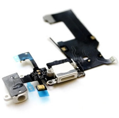 Flat Cable Iphone 5 with charge connector White