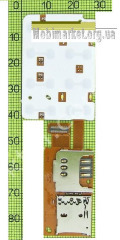 Keypad module Nokia X3-02 with sim and memory connectors. Фото 2