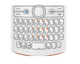 Клавіатура рус.Original Nokia 205 Asha White