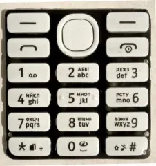 Клавіатура рус.Original Nokia 206 Asha White. Фото 2