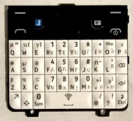 Клавіатура рус.Original Nokia 210 Asha White. Фото 3