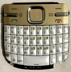 Клавіатура рус.Original Nokia C3-00 White. Фото 3