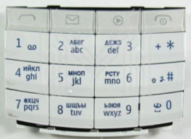 Клавіатура рус.Original Nokia X3-02 White