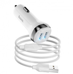 Азп Hoco Z40 2.4A/2 USB + Type-C White