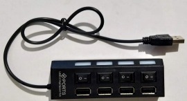 Usb Hub CQT-017/M4 НА 4 з виключателем. Фото 4