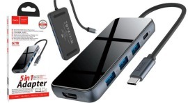 Usb Hub Hoco HB15 (Type C to 3Usb+Hdmi+Type C). Фото 2