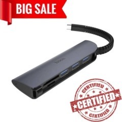 Usb Hub Hoco HB17 (Type C to 3Usb+SD+MicroSD)