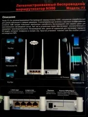 Wifi Роутер Tenda F3 (3-х антенний). Фото 13