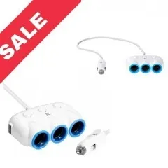 Авторозгалужувач 3 гнiзда 2Usb Hoco C1. Фото 10