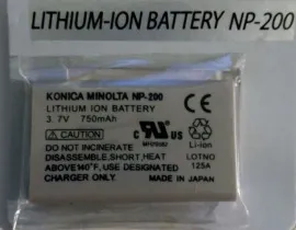 Акб фото Konica minolita NP200. Фото 2