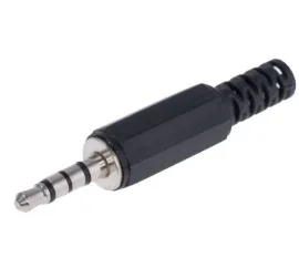 Аудіо розєм 3,5 розбірний 4 pin пластик. Фото 4