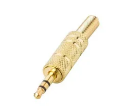 Аудіо розєм 3,5 розбірний Gold. Фото 4